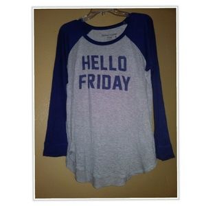 Baseball tee, FRIDAY ❕